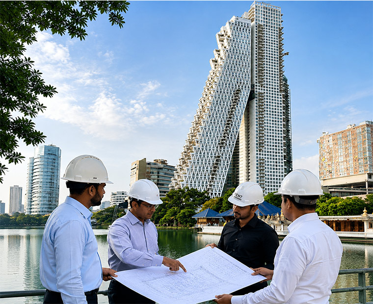Kent Middle East engineering team on a UAE project site